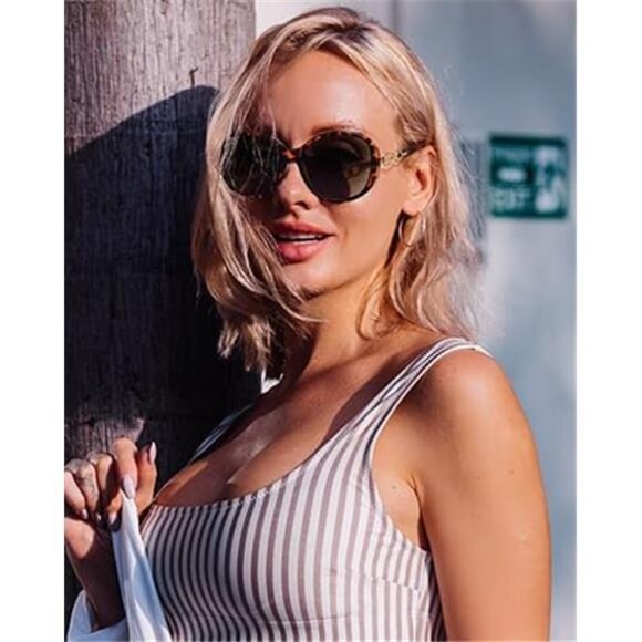 Sunglasses Womens Polarized Trendy Oversized Sun Glasses Fashion Ladies - Picture 2 of 5